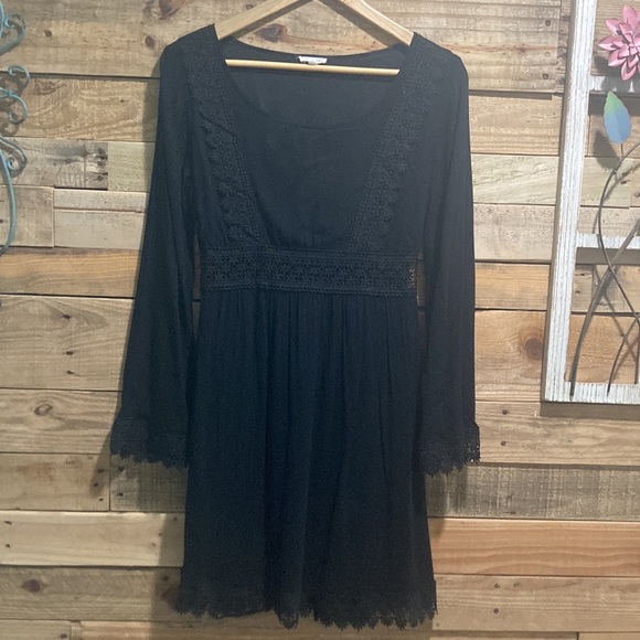 En Creme Bohemian Black Mini Dress. C - Picture 2 of 13